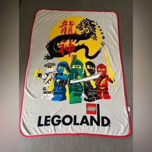 LEGOLAND LEGO Ninjago Year Of The Dragon Fleece Plush Throw Blanket 58x42"